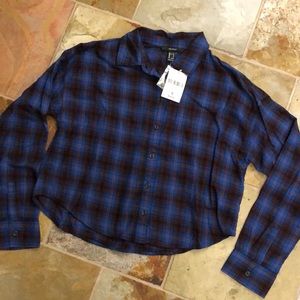 Plaid long sleeve shirt